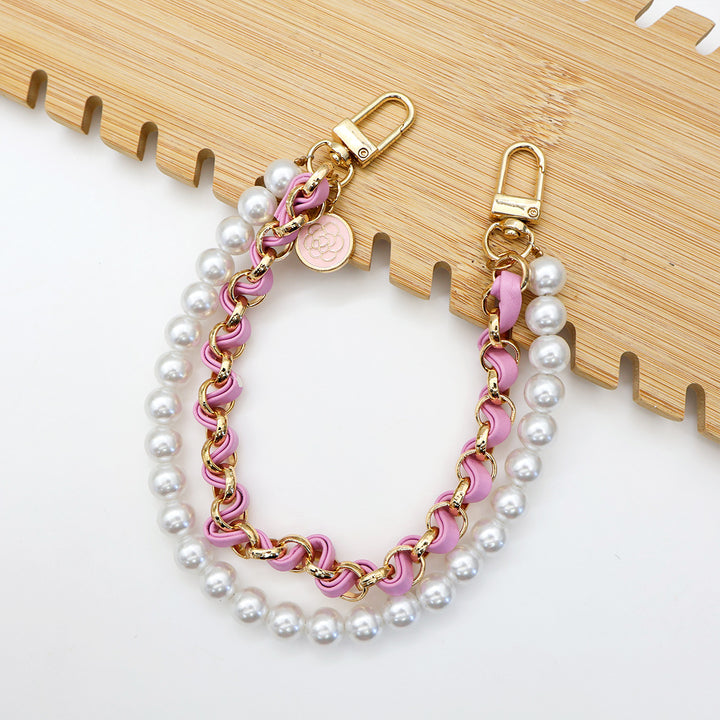 Chic Pearl-Chain Eyewear Holder Kalsten