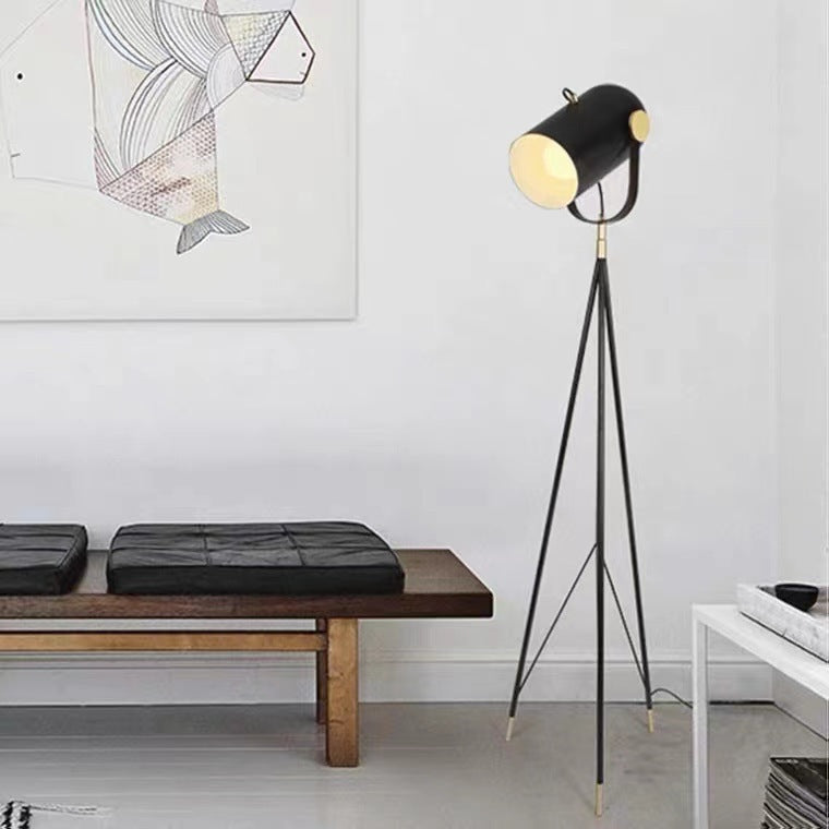Modern Adjustable Floor Lamp with Tripod Base