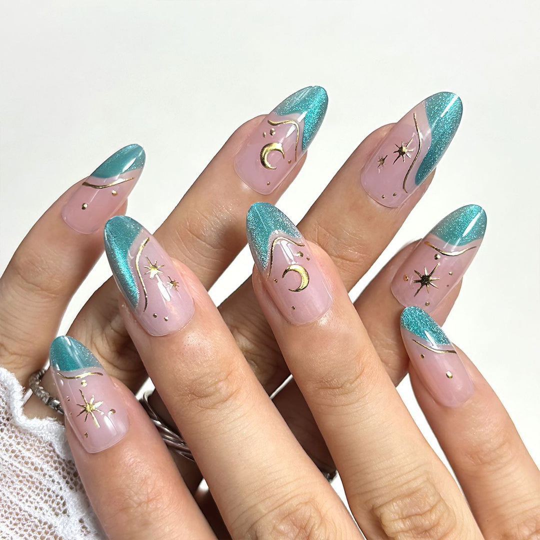 Premium Artistic Press-On Nail Set Kalsten