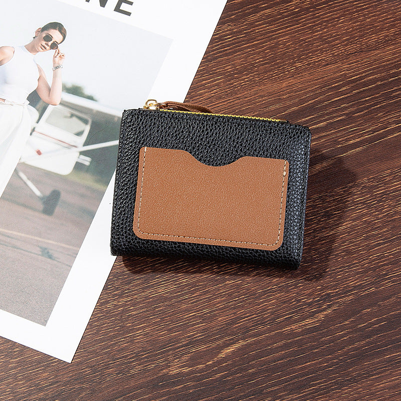 Compact Textured Zipper Wallet Kalsten