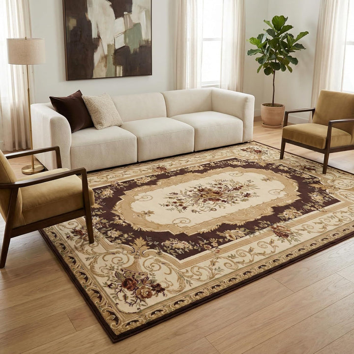 Vintage-Inspired Floral Area Rug