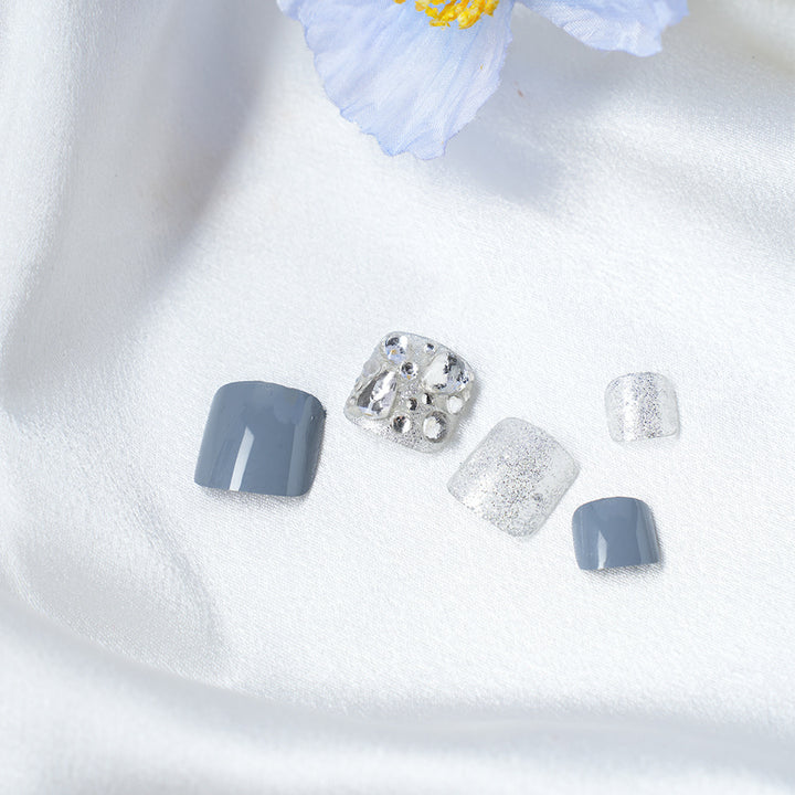 Glamorous Rhinestone Embellished Nail Tips Kalsten