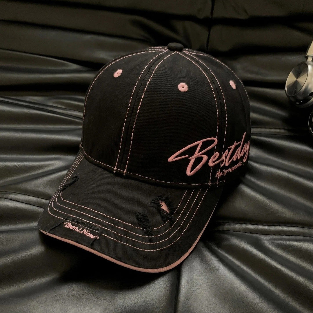 Men's Distressed Casual Cotton Baseball Cap Kalsten