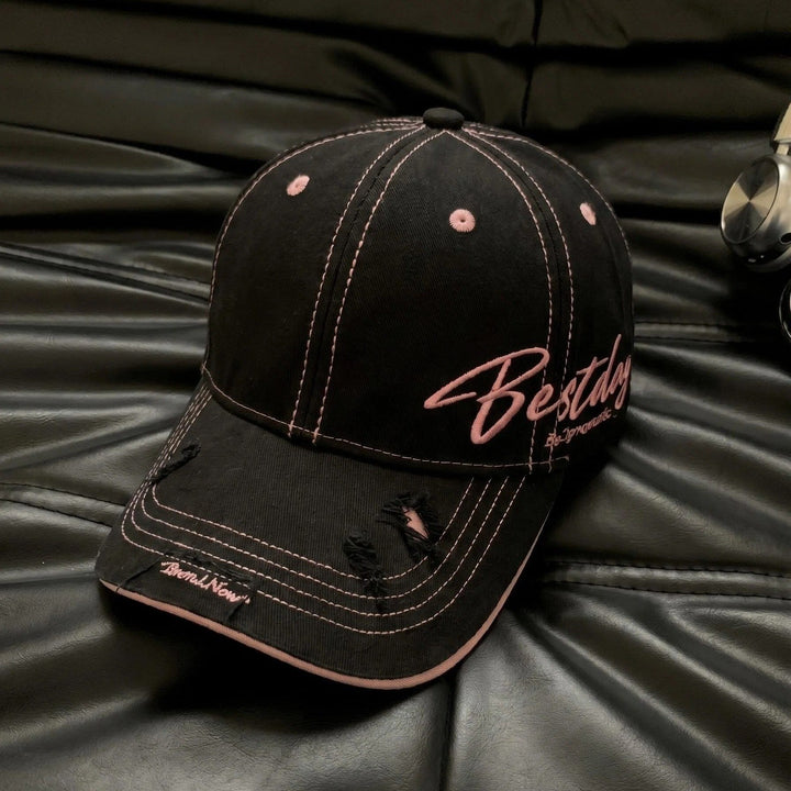 Men's Distressed Casual Cotton Baseball Cap Kalsten