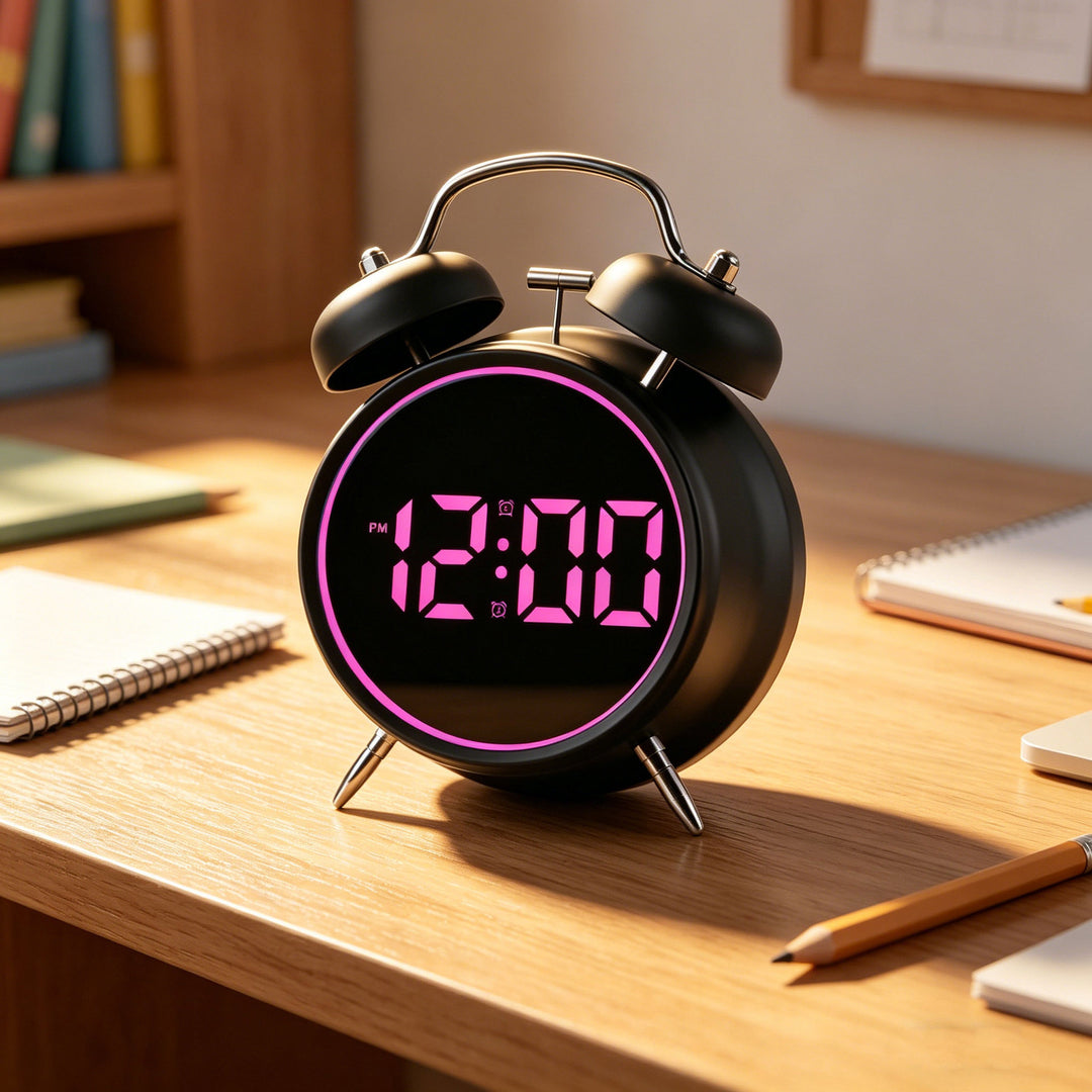 Digital alarm clock with large LED display and dual alarm function Kalsten