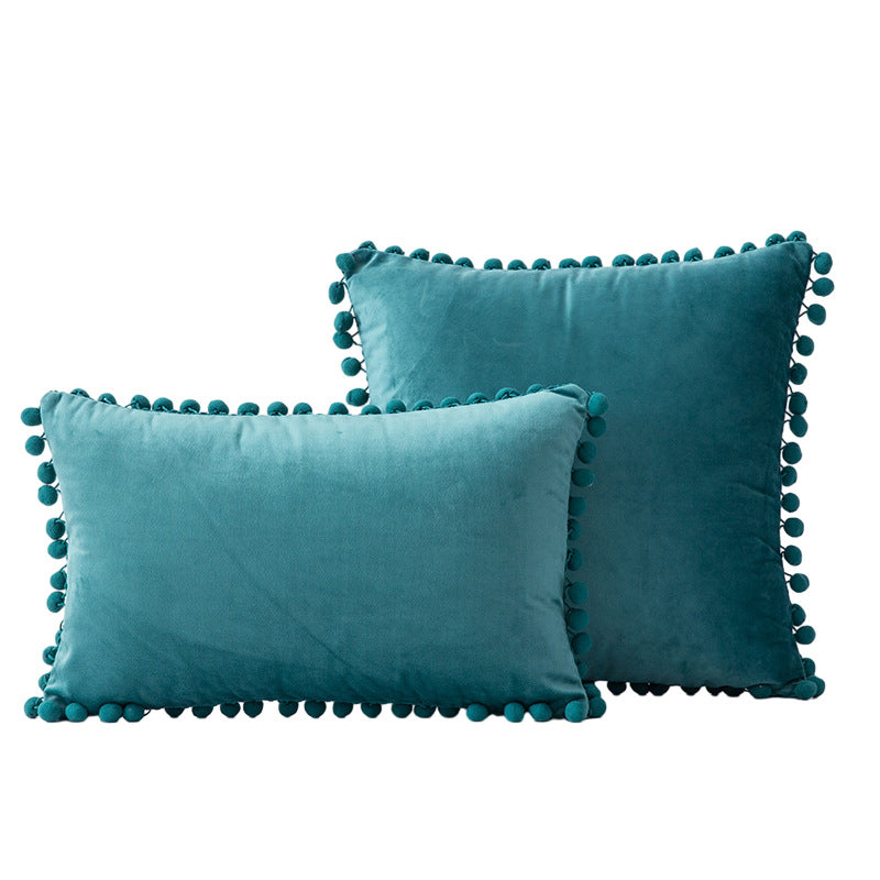 Decorative Pom-Pom Accent Pillow