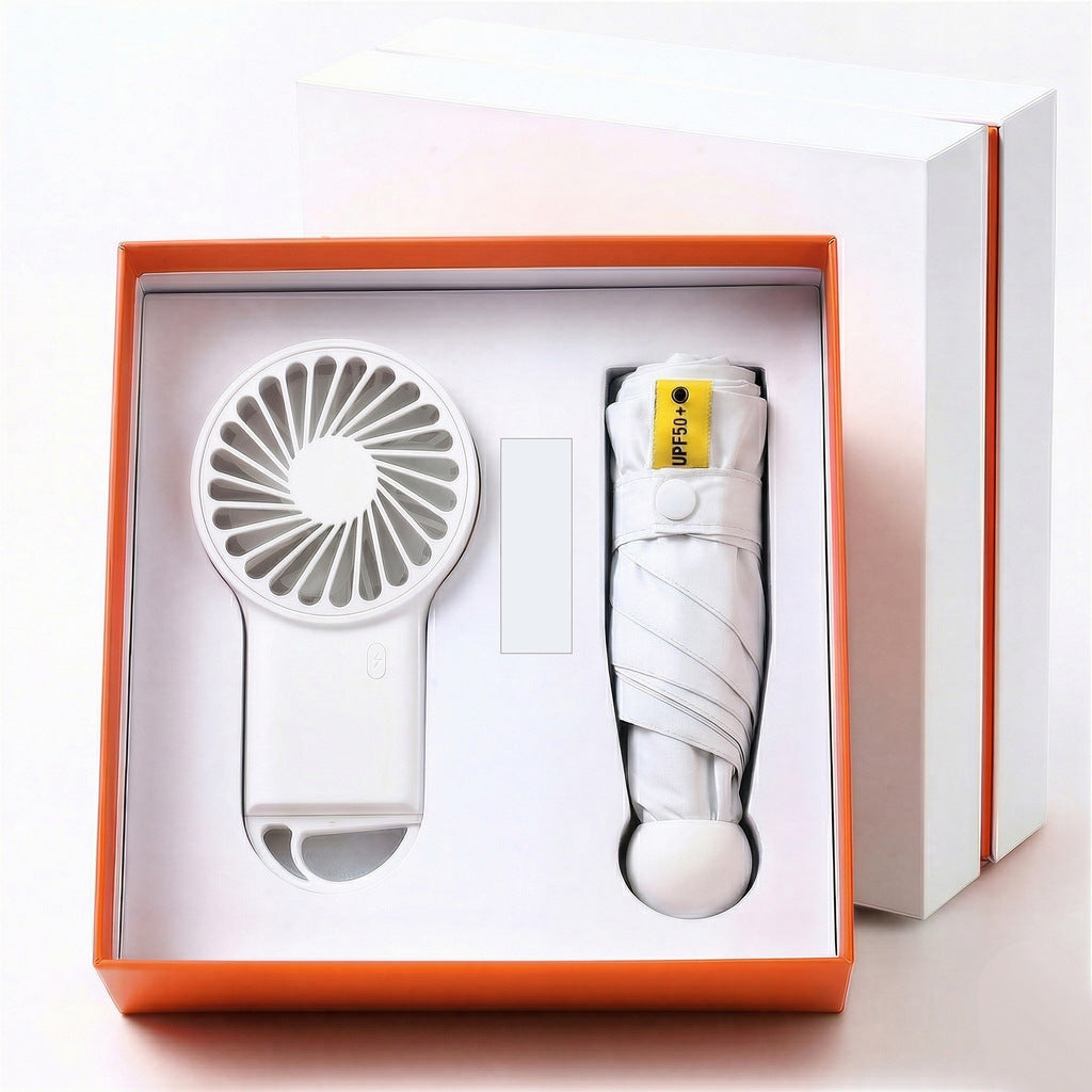 Ladies Multifunctional Set of Portable Fan and Umbrella Kalsten