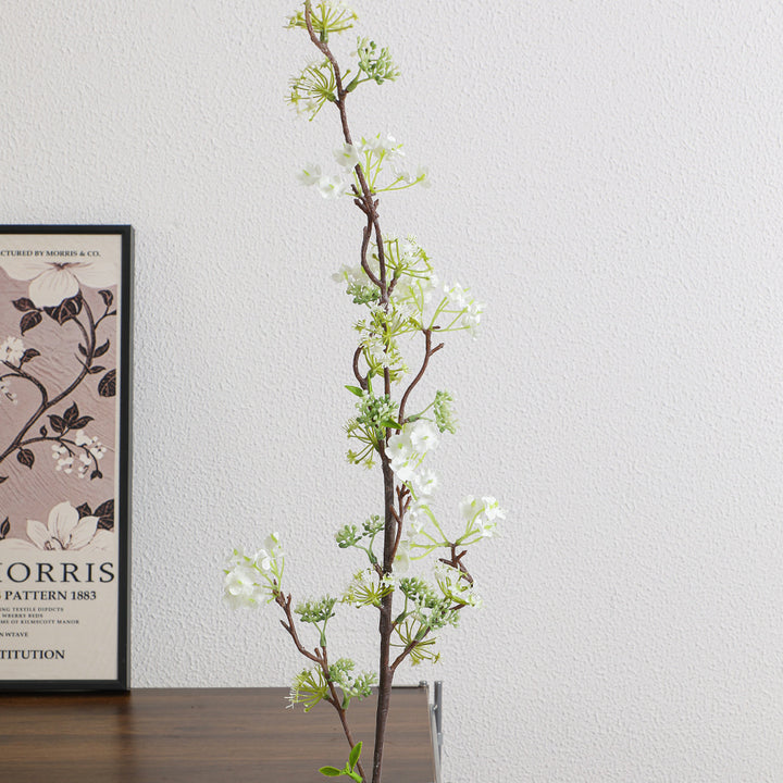 Natural artificial flower branch with detailed flowers
