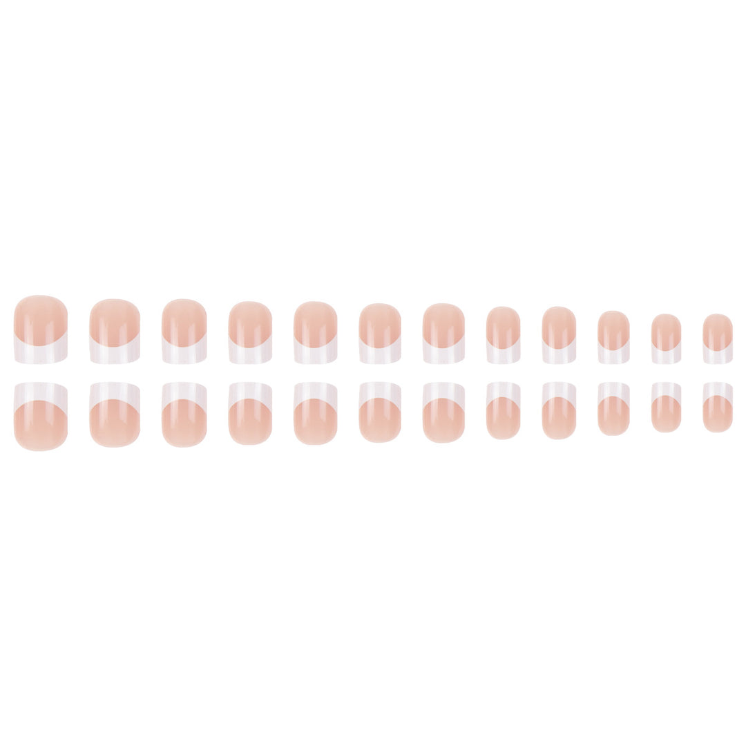 Elegant French Tip Press-On Nail Art Kalsten