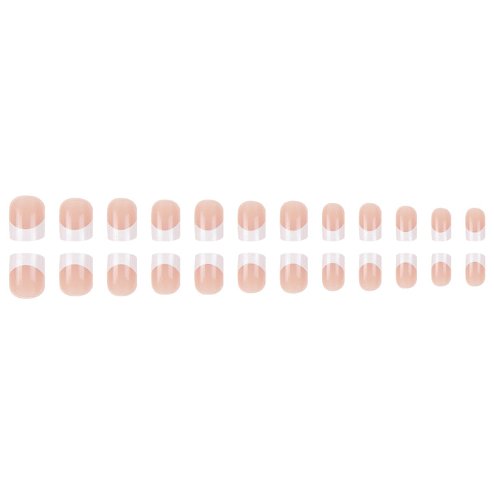 Elegant French Tip Press-On Nail Art Kalsten