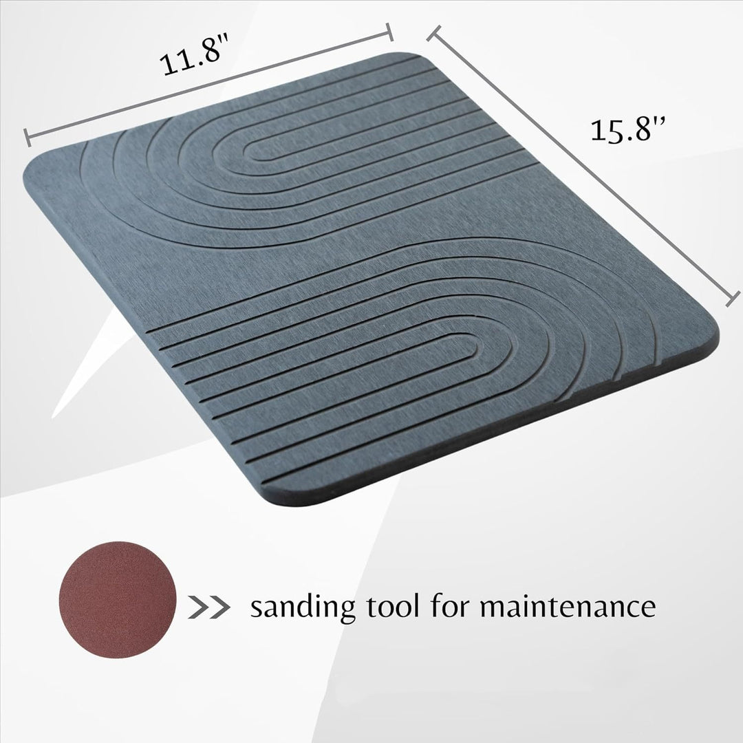 Ergonomic Dish Draining Mat