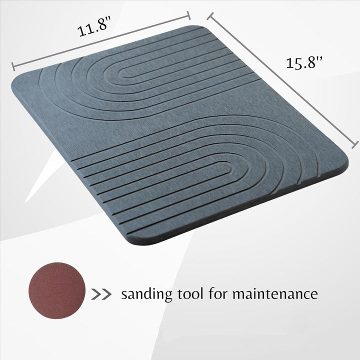 Ergonomic Dish Draining Mat