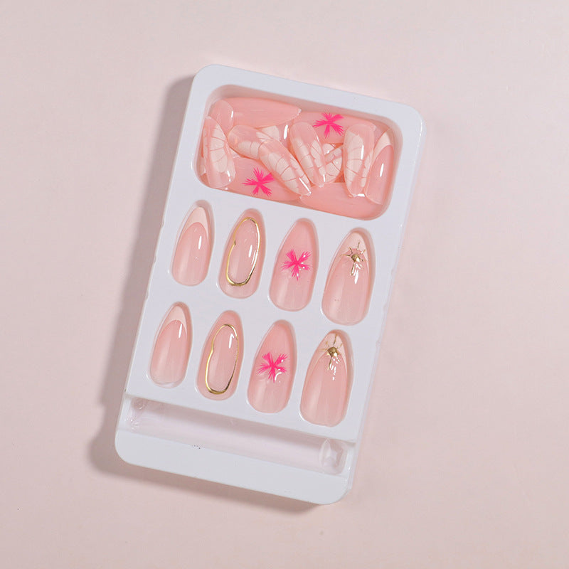 Elegant Floral Design Press-On Nails Set Kalsten