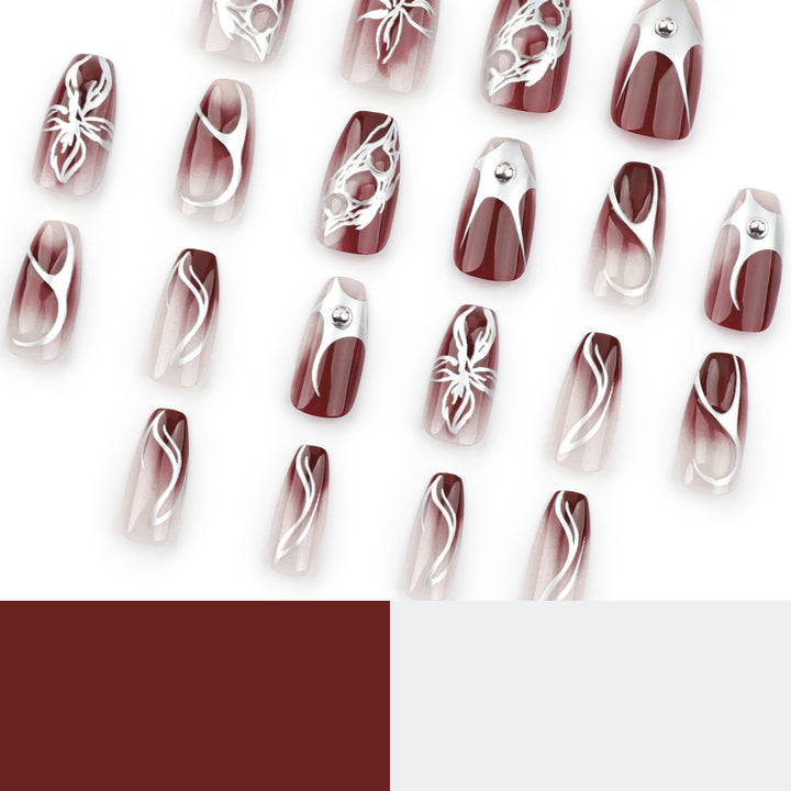 Artful Nail Extensions with Filigree Design Kalsten