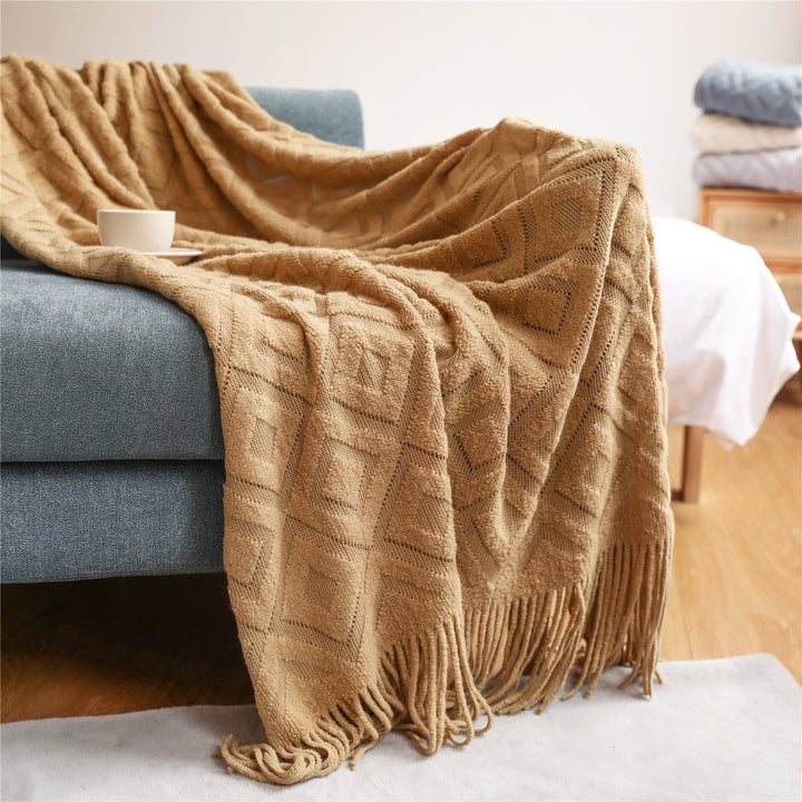Cozy Knit Throw Blanket