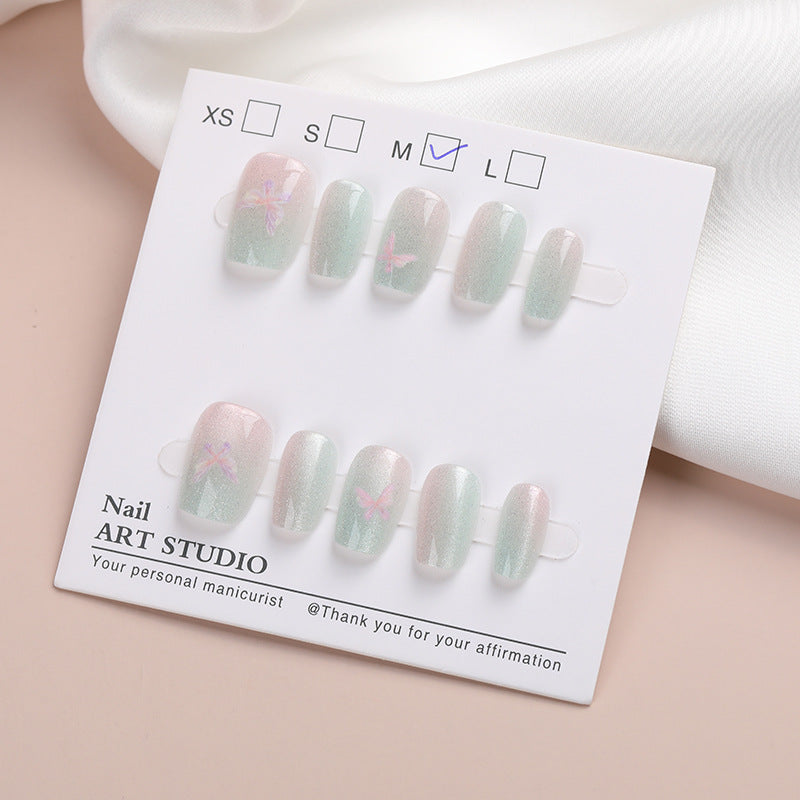 Shimmering Dragonfly Design Press-On Nails Kalsten