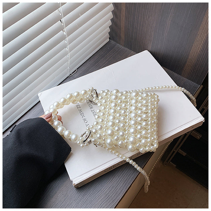 Pearl-Embellished Handbag