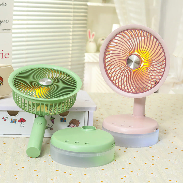Women's Mini Table Fan with LED Lighting Kalsten
