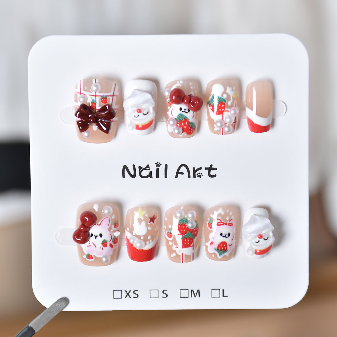 Whimsical Character-Themed Press-On Nail Art Kalsten