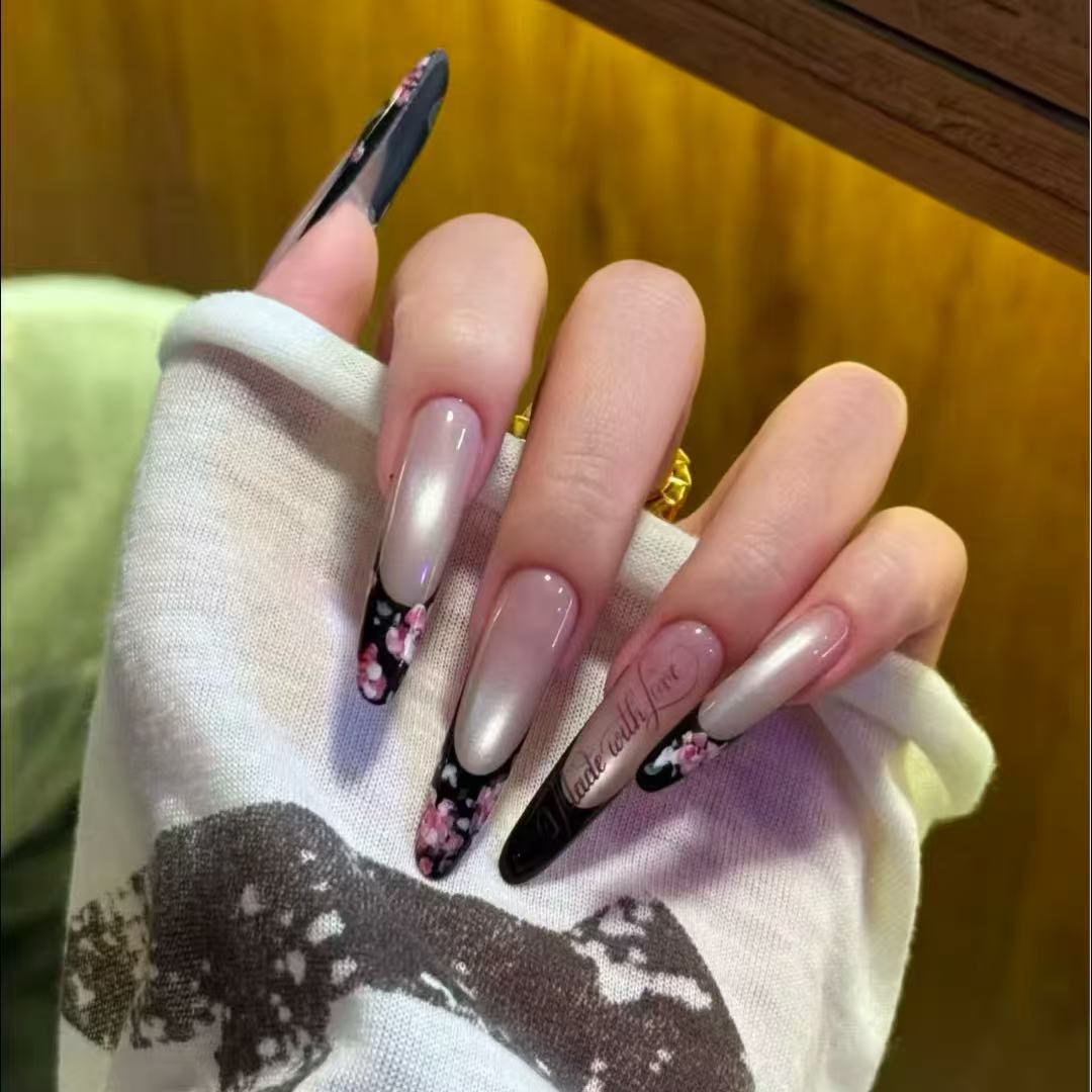 Artistic Long Stiletto Nail Enhancements Kalsten