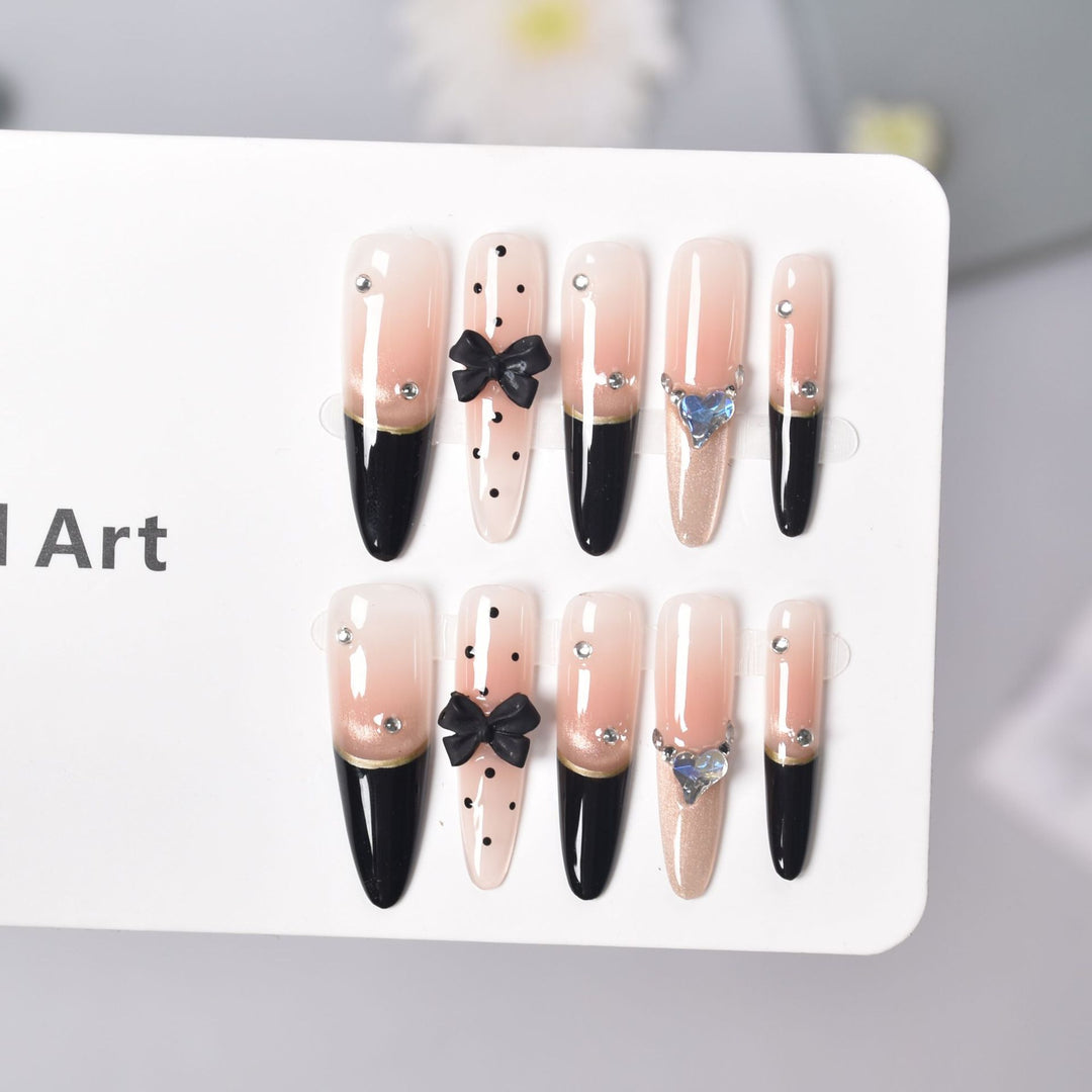 Elegant Pointed Tip Press-On Nail Extensions Kalsten