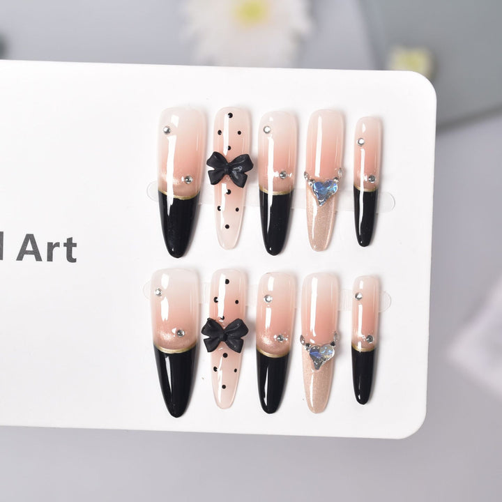 Elegant Pointed Tip Press-On Nail Extensions Kalsten