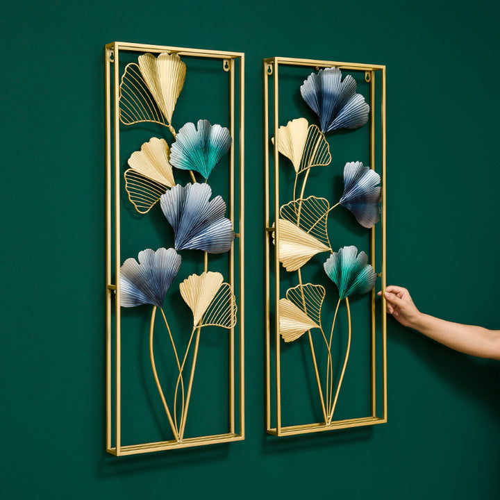 Decorative Wall Art Panel with Floral Design Kalsten