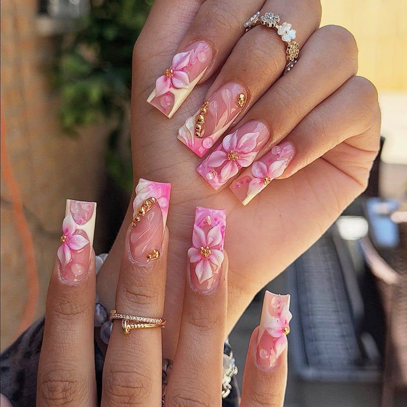 Floral Art Press-On Nail Tips Kalsten