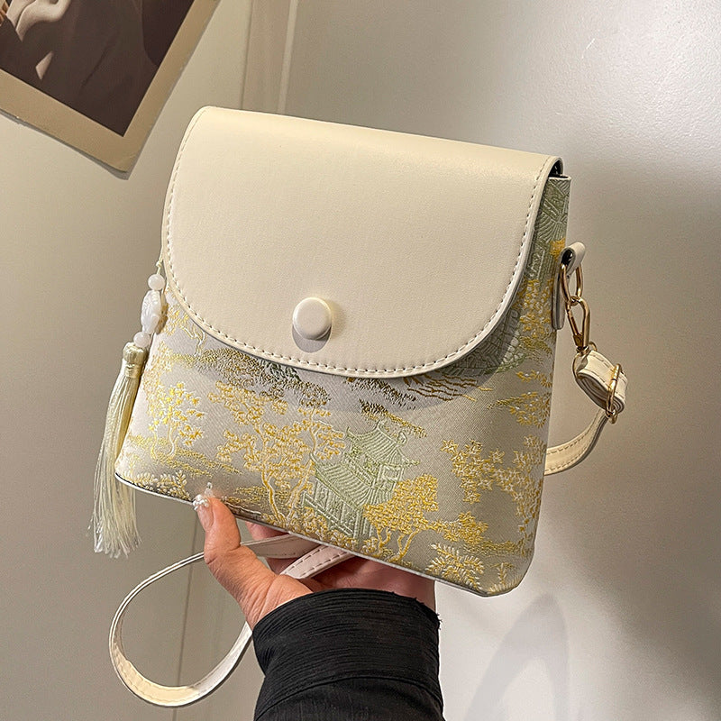 Elegant Textured Mini Crossbody Bag