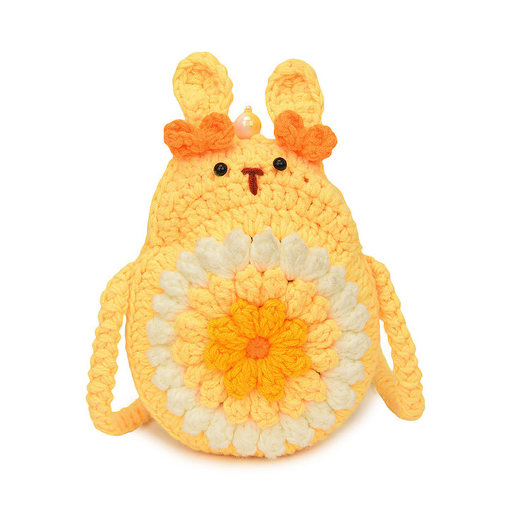 Cute Bunny-Themed Crochet Mini Backpack