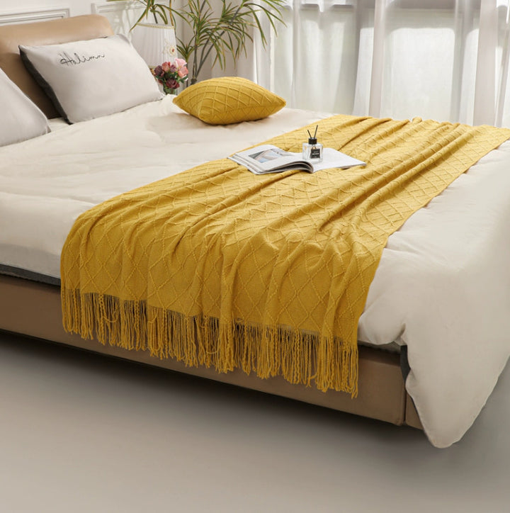 Cozy Knit Throw Blanket