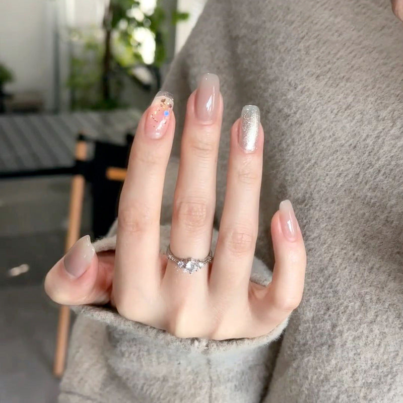 Artistic Nail Extensions with Decorative Elements Kalsten