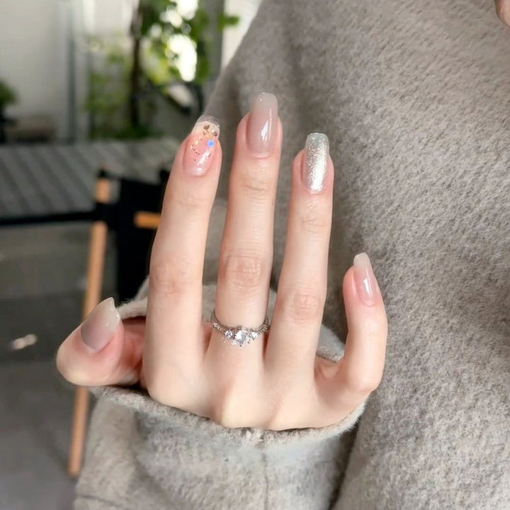 Artistic Nail Extensions with Decorative Elements Kalsten