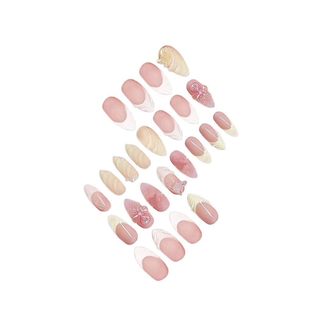 Floral Vintage Press-On Nail Art Kalsten