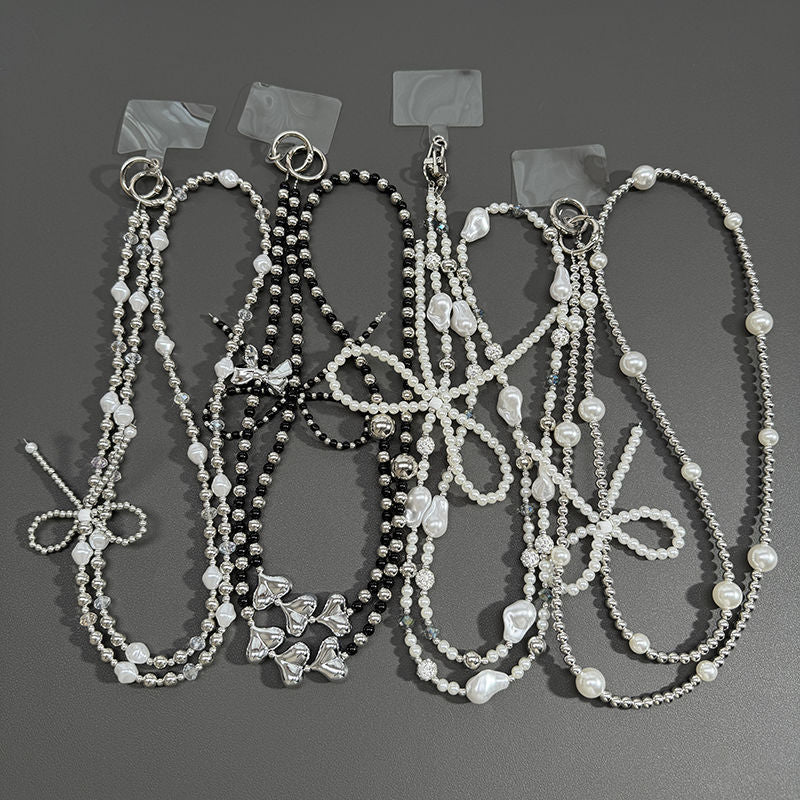 Elegant Pearl Beaded Lanyard Kalsten