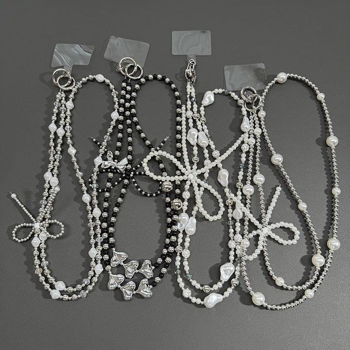 Elegant Pearl Beaded Lanyard Kalsten
