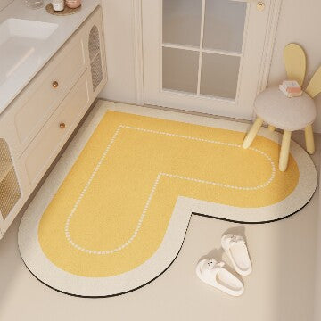 Heart-shaped Plush Bath Mat