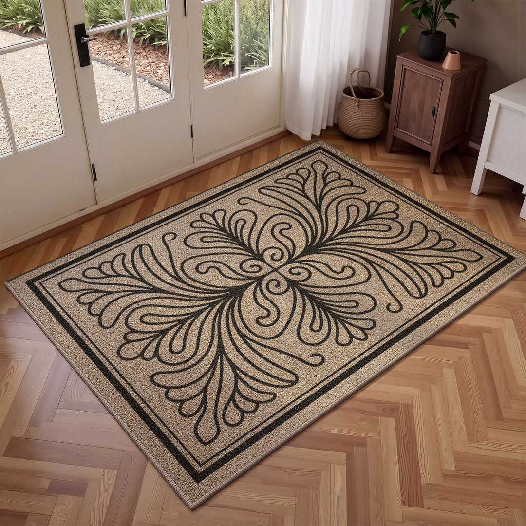 Geometric Patterned Indoor Area Mat Kalsten