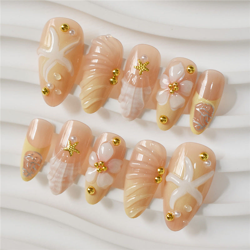 Elegant Floral Design Nail Set Kalsten