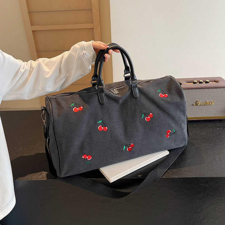 Fashionable Embroidered Weekend Travel Duffel Bag Kalsten