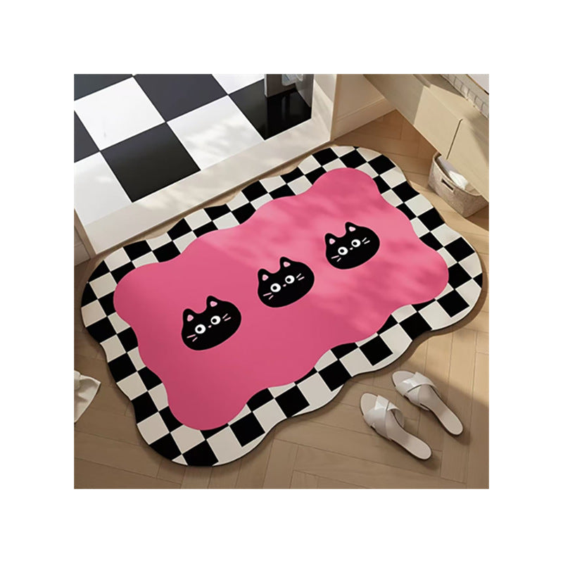 Decorative Cartoon-Themed Bath Mat Kalsten
