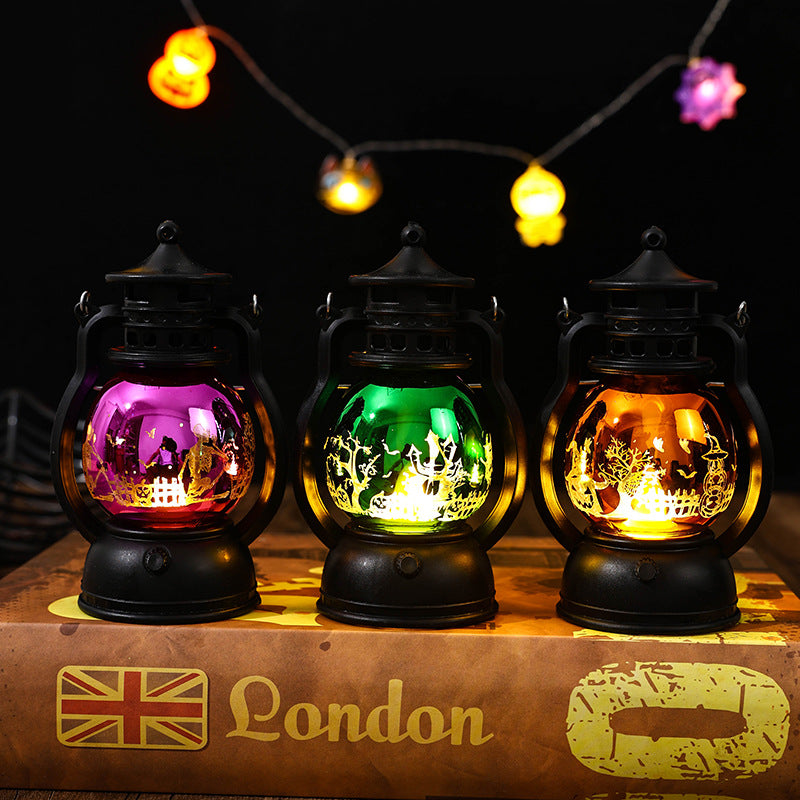 Nostalgic Lantern with Christmas Scenes Kalsten