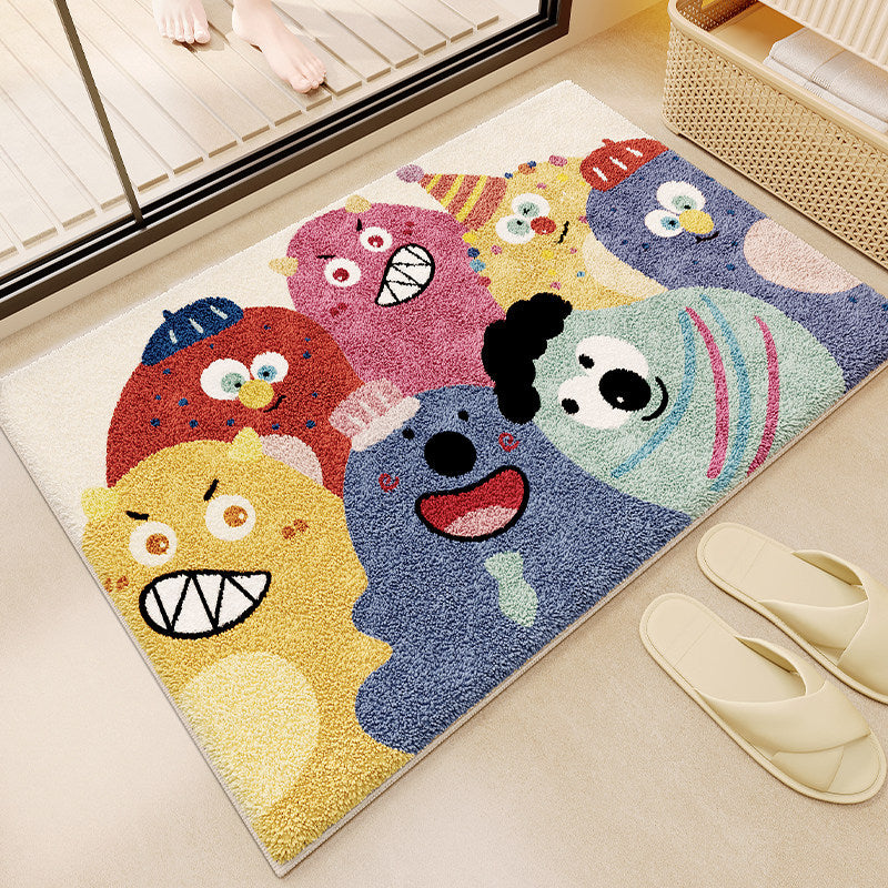 Fun Monster-Themed Bathroom Mat Kalsten