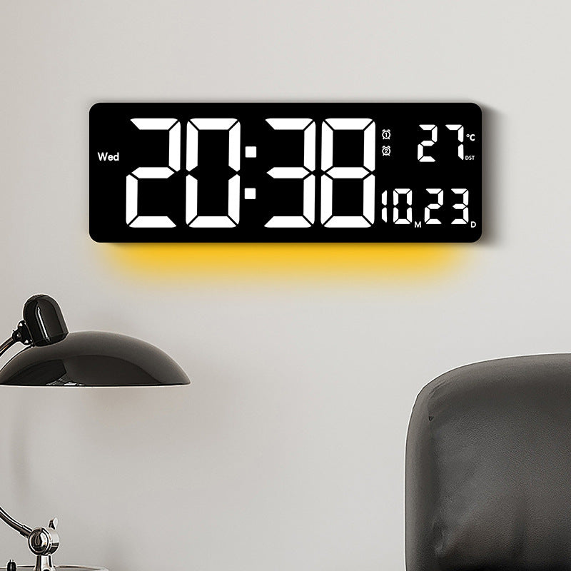 Digital Wall Clock with Multicolored LED Display Kalsten