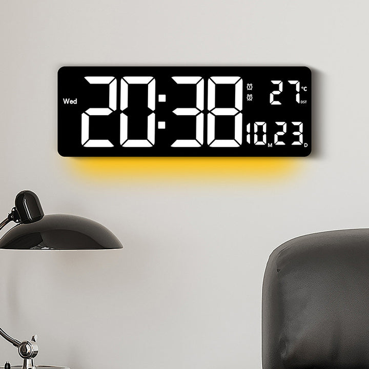 Digital Wall Clock with Multicolored LED Display Kalsten