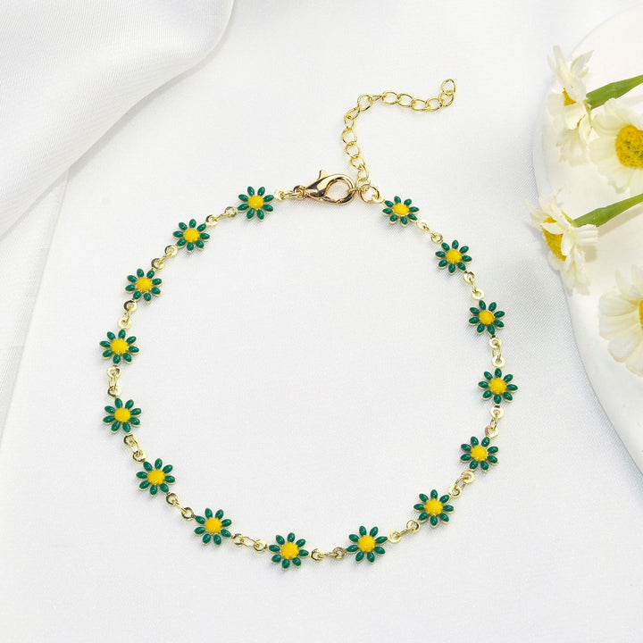 Colorful Floral Chain Bracelet Kalsten