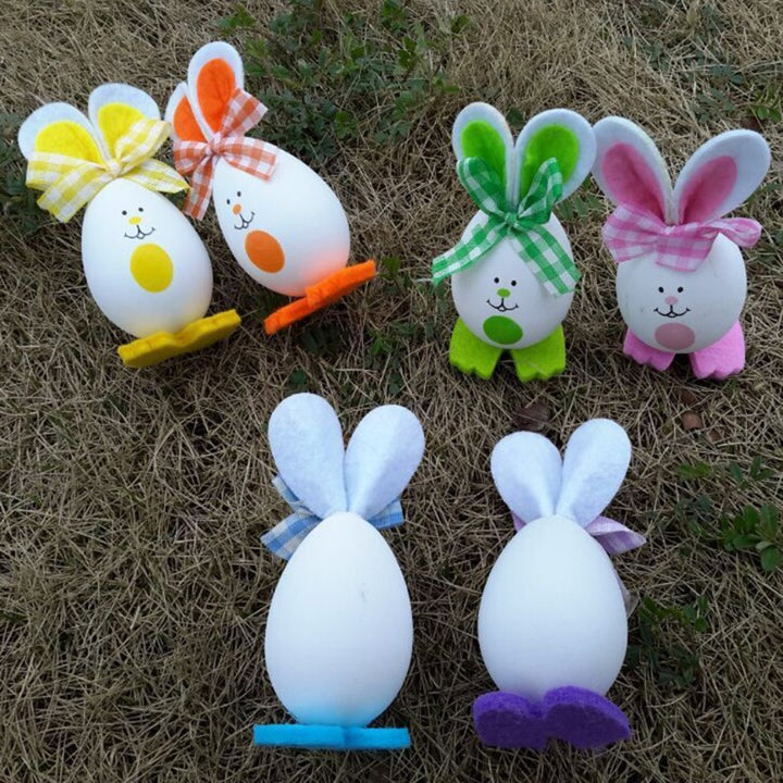 Decorative Bunny-Themed Easter Egg Ornaments Kalsten