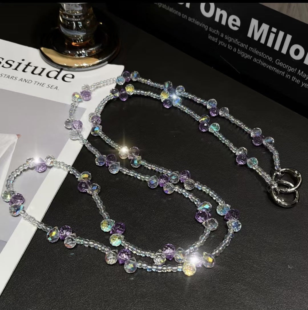 Elegant Crystal Beaded Eyewear Chain Kalsten