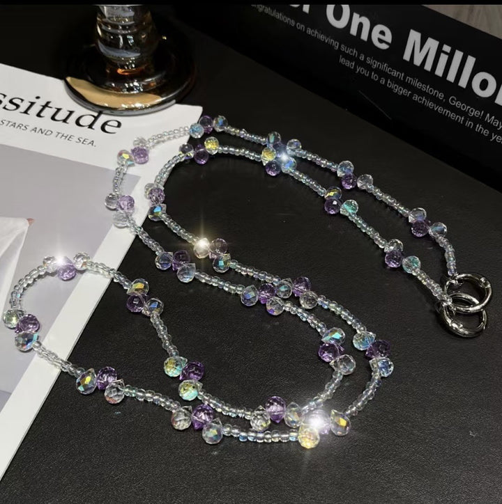 Elegant Crystal Beaded Eyewear Chain Kalsten