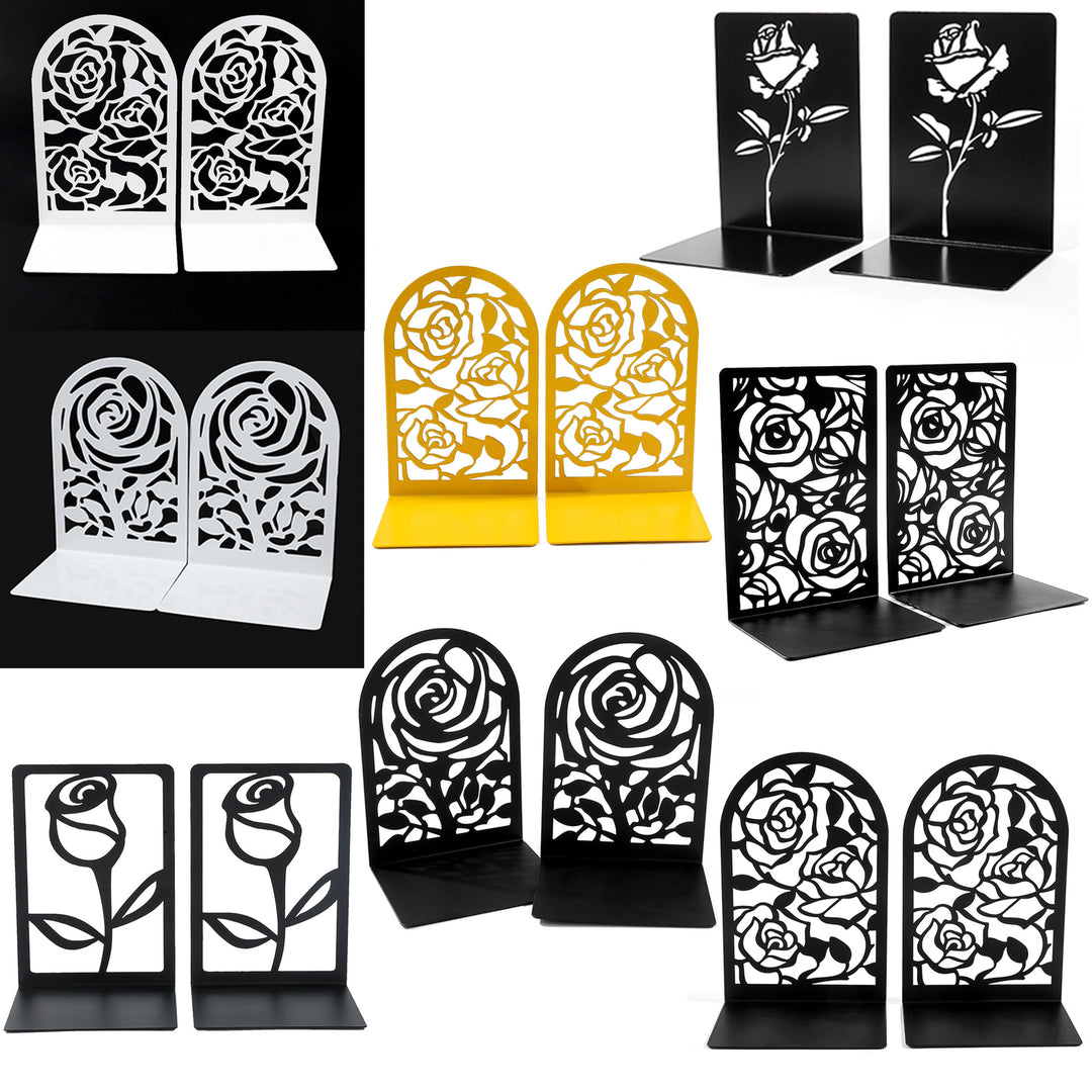 Floral-Themed Decorative Bookends
